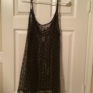 Bongo black lace swimsuit coverup.  Never worn but tag has been removed.